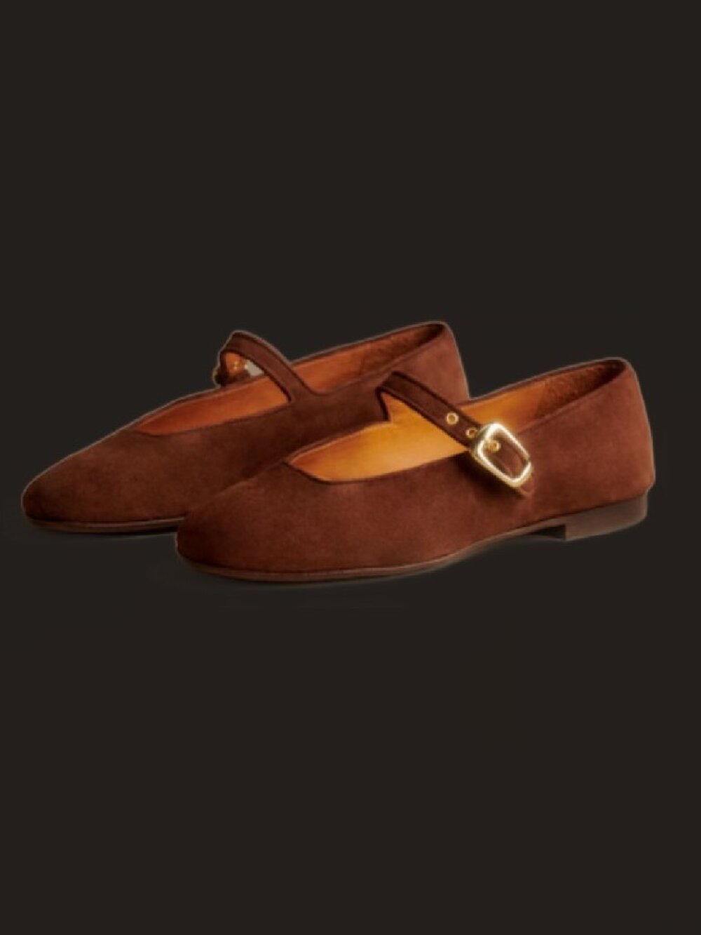 Sezane Valentin Low Ballet Flats Mocha - Size US 10